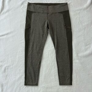 Athleta Gray and Black Leggings